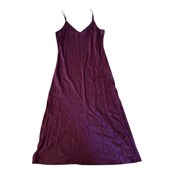 Quince Burgundy Silk Maxi Dress - Picture 2 of 4
